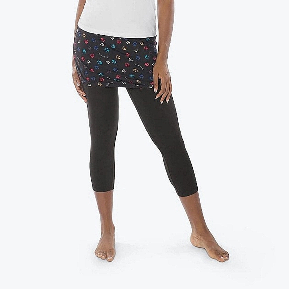 NWT Lug Navy Bright Floral Hula Capri Leggings XL 18-20